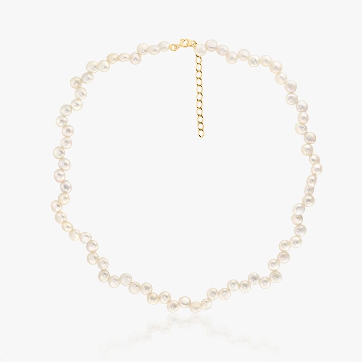 Colier din argint Golden Harmony - Perle Naturale