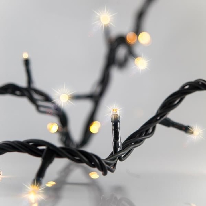 Instalație pom 300 LED Eurolamp 3m, alb cald, cablu verde