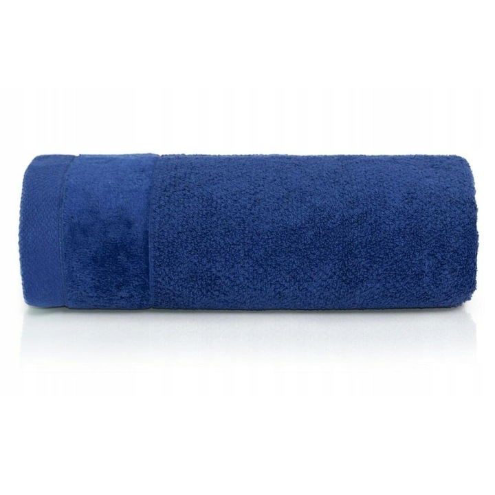 Кърпа за баня, 70 x 140 см, Vito, Приятна на допир, Мека материя, Голяма абсорбираща способност, Попиваща и издръжлива, 550 гр/м², Памук, Морско синьо