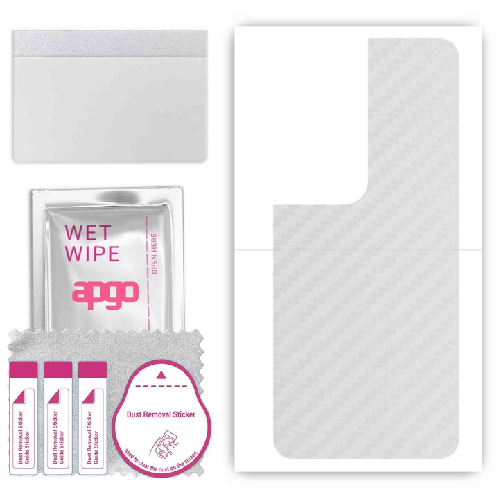 Folie de protectie pentru Honor 90 Smart – apgo Skins, anti-zgarieturi, autocolant pentru spatele Carbon transparent