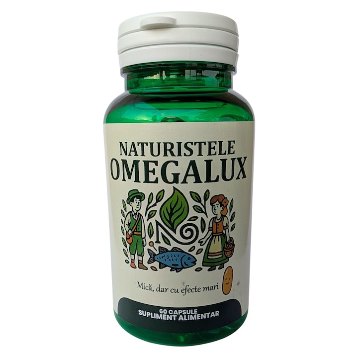 Supliment nutritional Omega-3-OMEGALUX NATURISTELE-ulei din peste 60 capsule