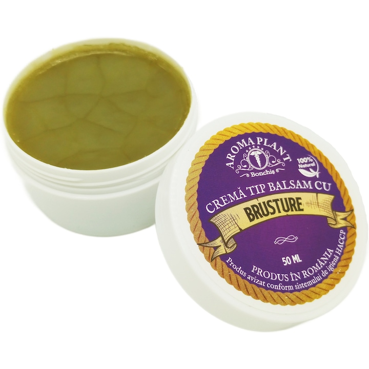 Unguent cu Brusture, pentru Reumatism, Spondiloza, Artrita, Luxatii, Entorse si Reducerea rosetii pielii sensibile, 50g, Fitoterapeut Bonchis