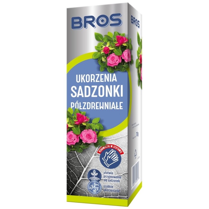Bros organikus trágya félfás dugványokhoz, élő mikroflóra-kultúrákkal, 70 g