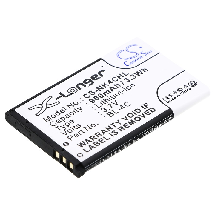 Cameron Sino CS-NK4CHL Li-ion 900mAh mobil akkumulátor, fekete, 53x34x4.8mm