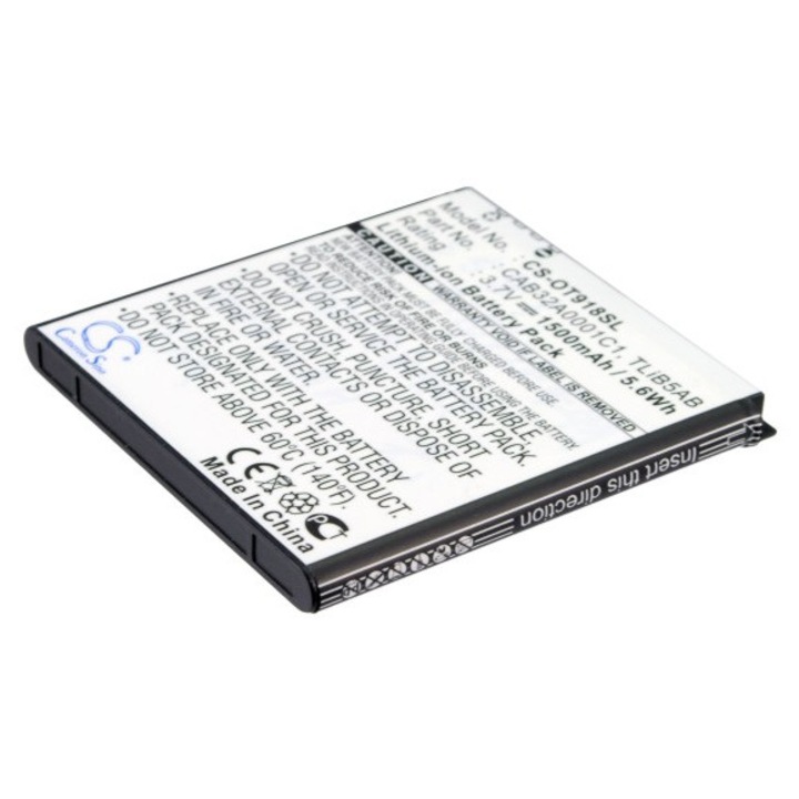Cameron Sino Li-ion mobiltelefon akkumulátor 1500mAh, fekete, 51.61x50.72x5.24mm