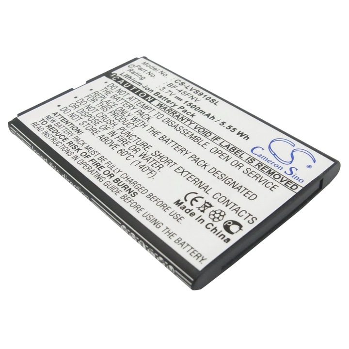 Baterie telefon mobil Cameron Sino, Li-ion, 1500mAh, negru, 65.96x44.05x5.10mm