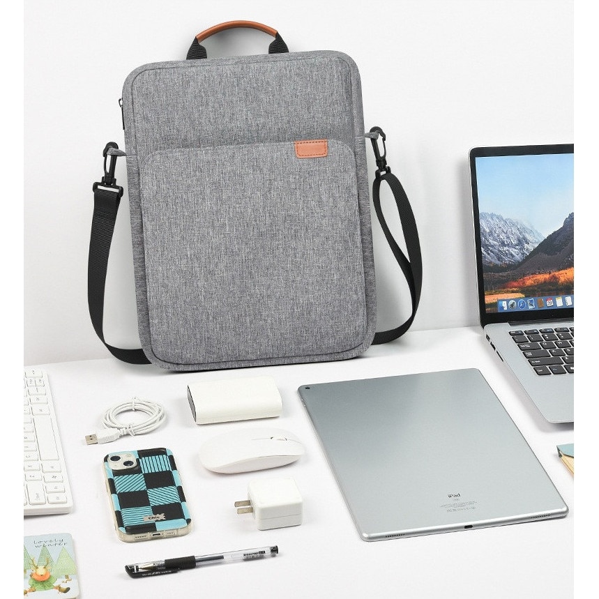 Husa moale pentru laptopuri si tablete EtuiTab, impermeabila, neagra, 30,5x24x6cm, set 1 husa
