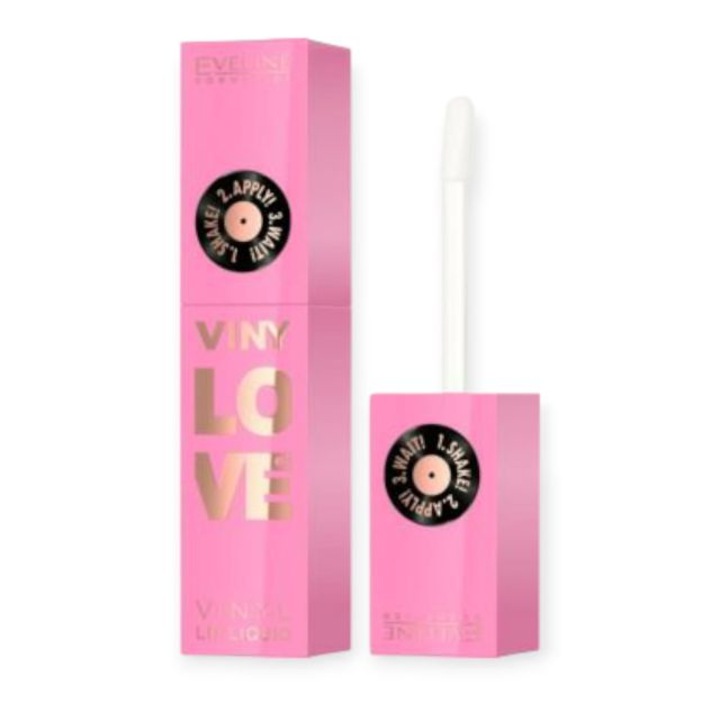 Дълготрайно течно червило 02 Dusty VinyLove Eveline 4 мл