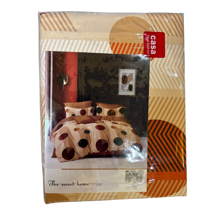 Lenjerie pat 2 persoane, Casa New Fashion, 200x230