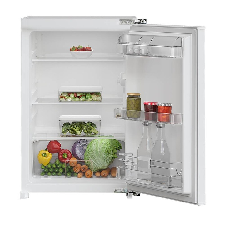 Frigider incorporabil, Grundig, ​​GTMI10141FN, 126 l, 87 cm, Alb