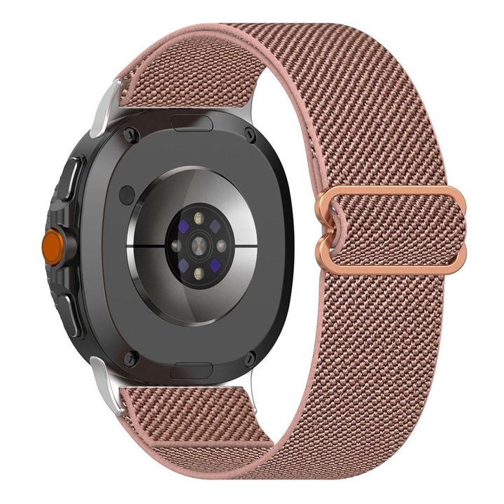 Curea Ceas SmartWatch pentru Samsung Galaxy Watch8 40mm / Watch8 44mm / Watch8 Classic, Textil Design, Comfy to Wear, Elastica, Roz