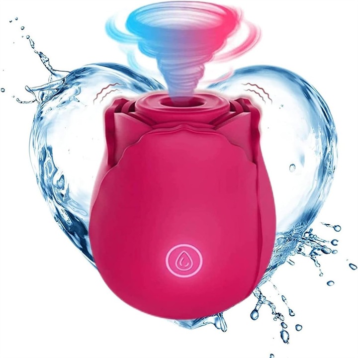 Vibrátor, AjieQaQ, tíz frekvencia, praktikus és vízálló, 58x58mm, piros