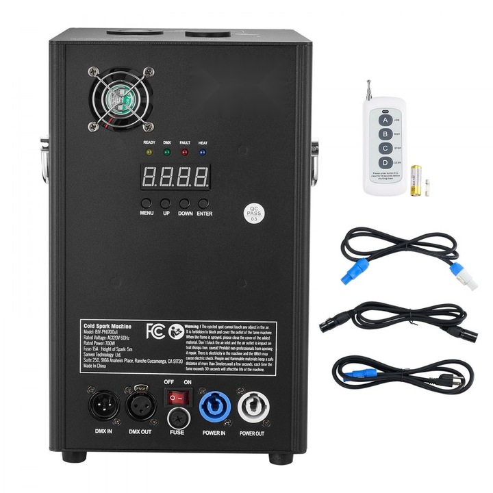 Машина за студени искри, 700W, за DJ сцена, сватби и партита, обхват 2-5M