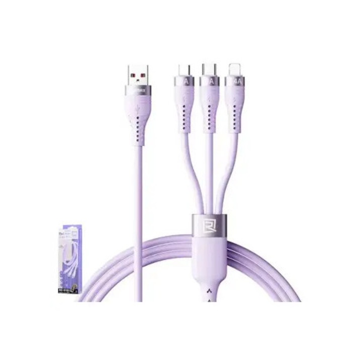 Cablu cu incarcare rapida 3 in 1 REMAX RC-C151, 1.2 metri, 15W