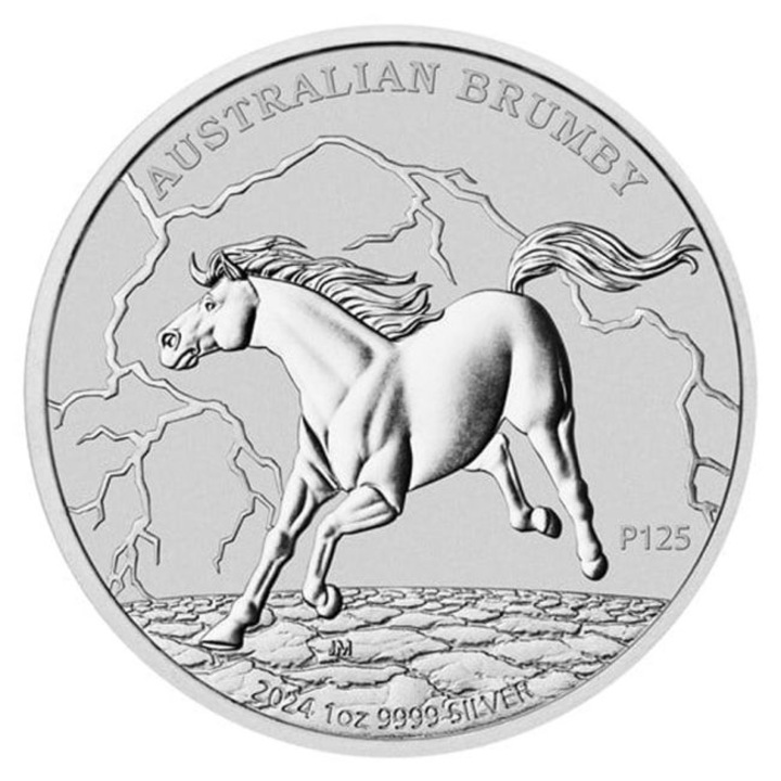 Moneda Argint Brumby 2024, 1 Oz, 31, 1 g, puritate 999