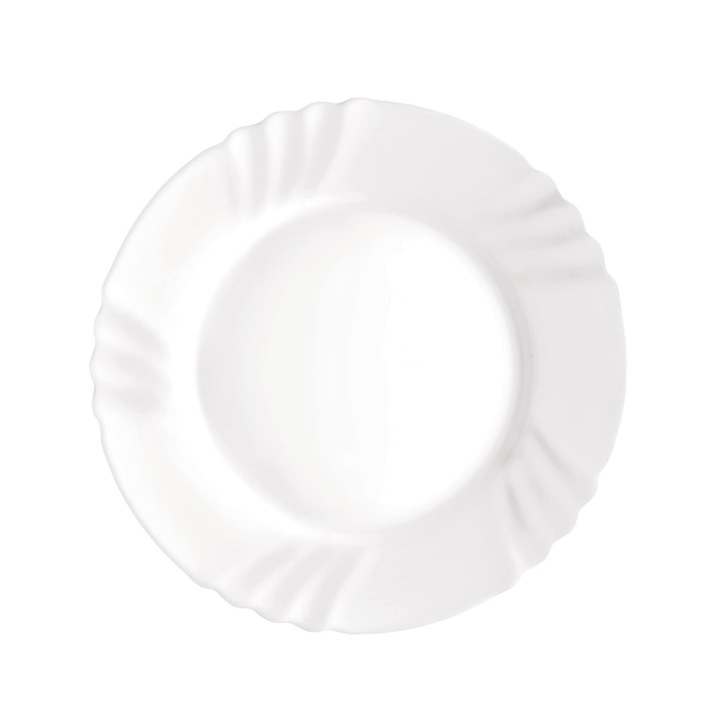 Farfurie intinsa opal Bormioli Ebro set 12 buc, 25 cm, alb