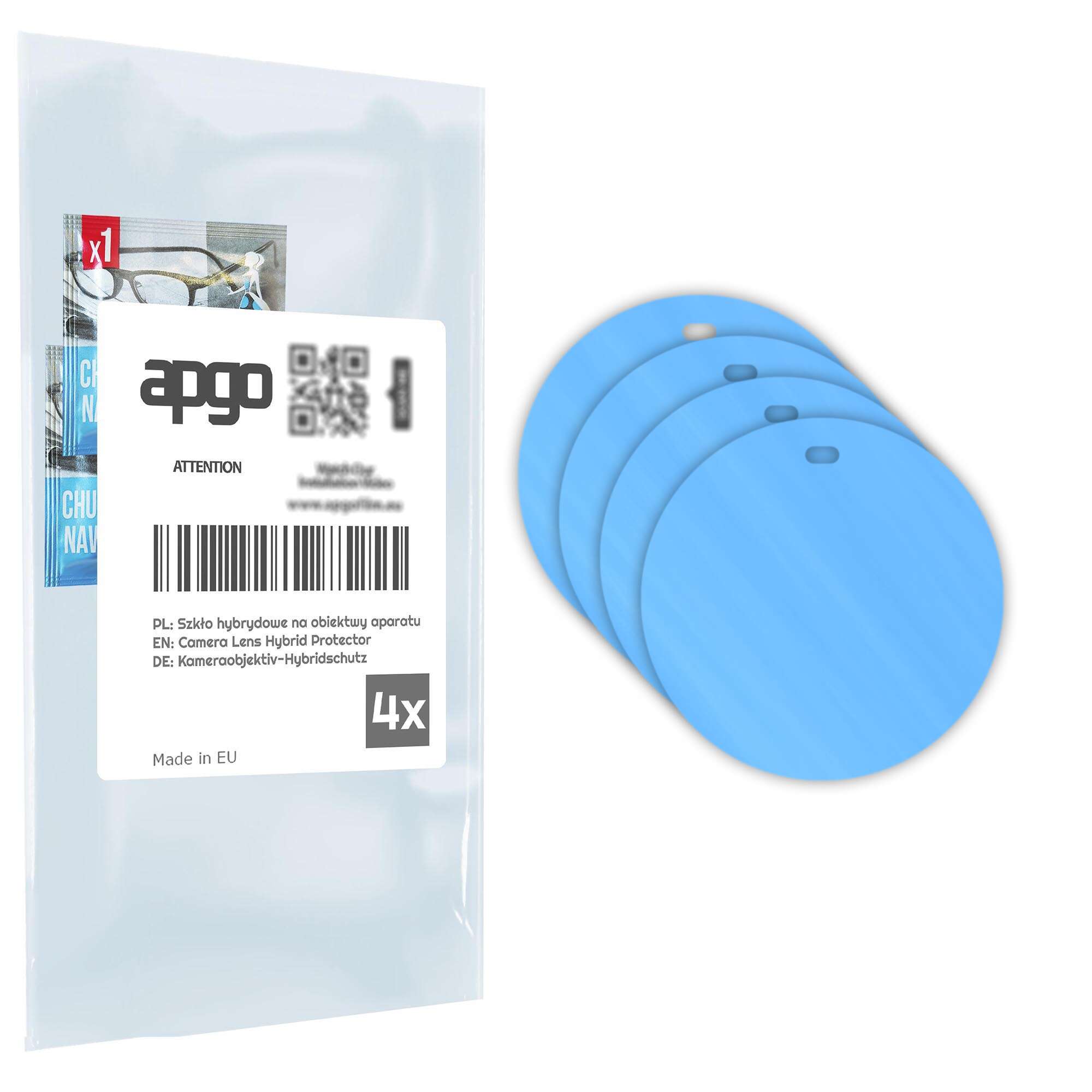 Set de 4 sticle de protectie pentru Xiaomi 15 Ultra – apgo, camera sticla pentru obiectivul camerei telefonului, full glue, 9H, anti-zgarieturi
