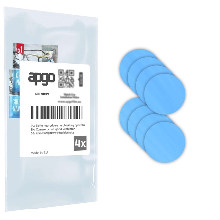 Set de 4 sticle de protectie pentru Tecno Megapad – apgo, camera sticla pentru obiectivul camerei telefonului, full glue, 9H, anti-zgarieturi
