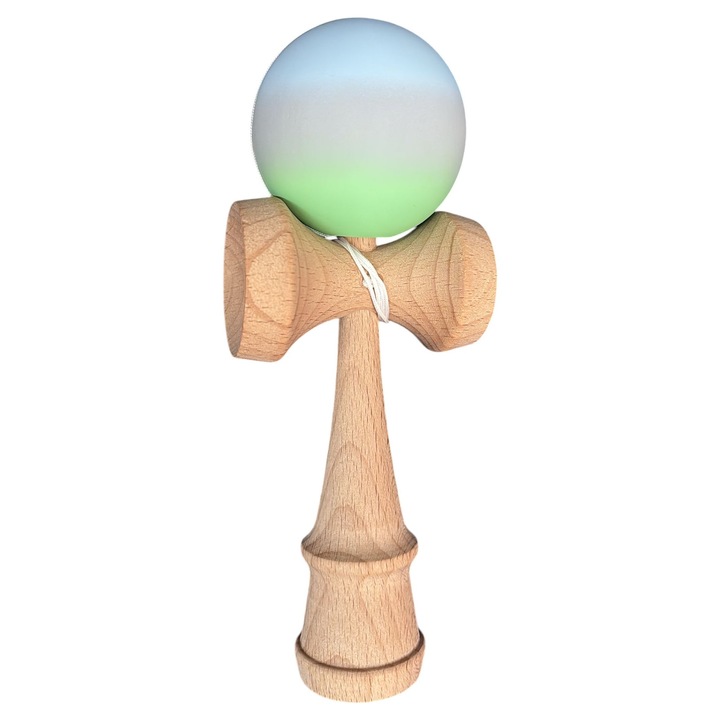Kendama profesională din lemn, antiderapantă, 18 cm, gradient, set jucărie interactivă