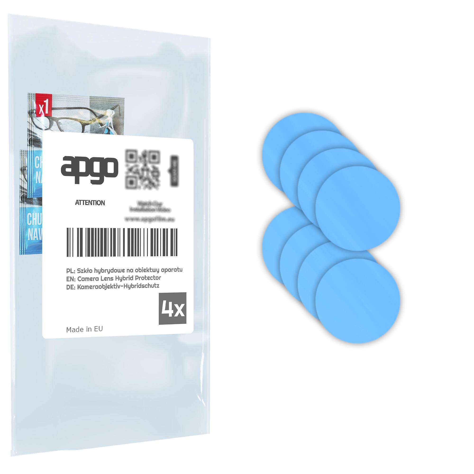 Set de 4 sticle de protectie pentru Realme 14T 5G – apgo, camera sticla pentru obiectivul camerei telefonului, full glue, 9H, anti-zgarieturi