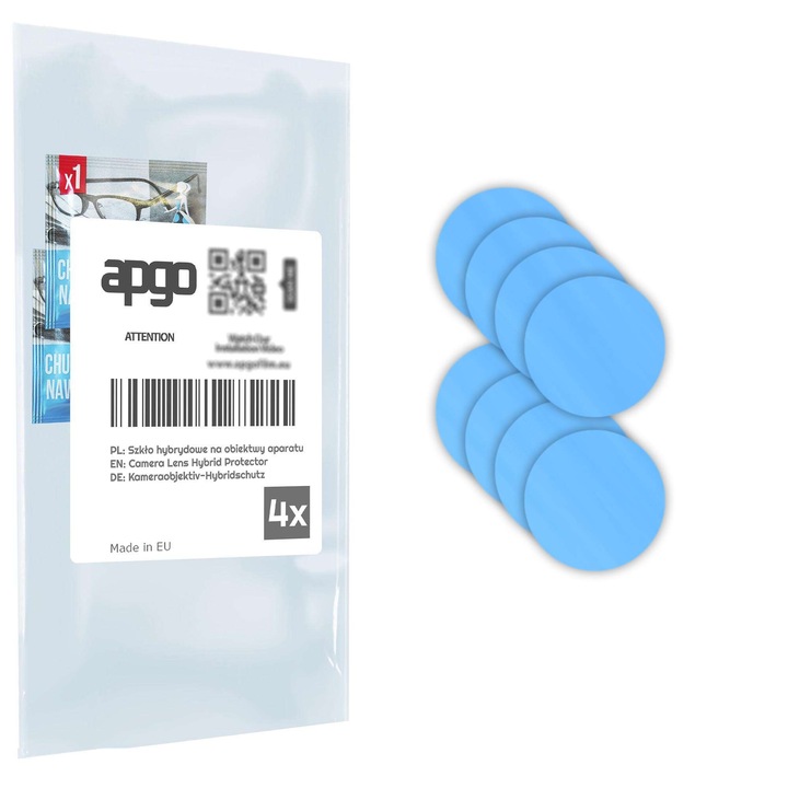 Set de 4 sticle de protectie pentru Realme 14T 5G – apgo, camera sticla pentru obiectivul camerei telefonului, full glue, 9H, anti-zgarieturi