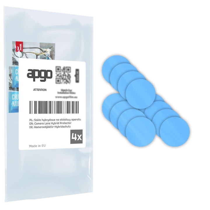 Set de 4 sticle de protectie pentru Motorola Edge 60s Pro – apgo, camera sticla pentru obiectivul camerei telefonului, full glue, 9H, anti-zgarieturi