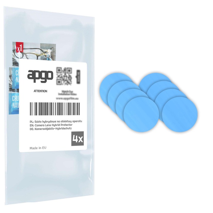 Set de 4 sticle de protectie pentru Motorola RAZR 60 Ultra – apgo, camera sticla pentru obiectivul camerei telefonului, full glue, 9H, anti-zgarieturi