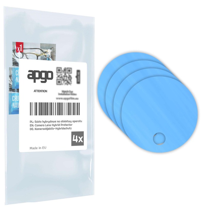 Set de 4 sticle de protectie pentru Meizu Note mBlu 22 Pro – apgo, camera sticla pentru obiectivul camerei telefonului, full glue, 9H, anti-zgarieturi