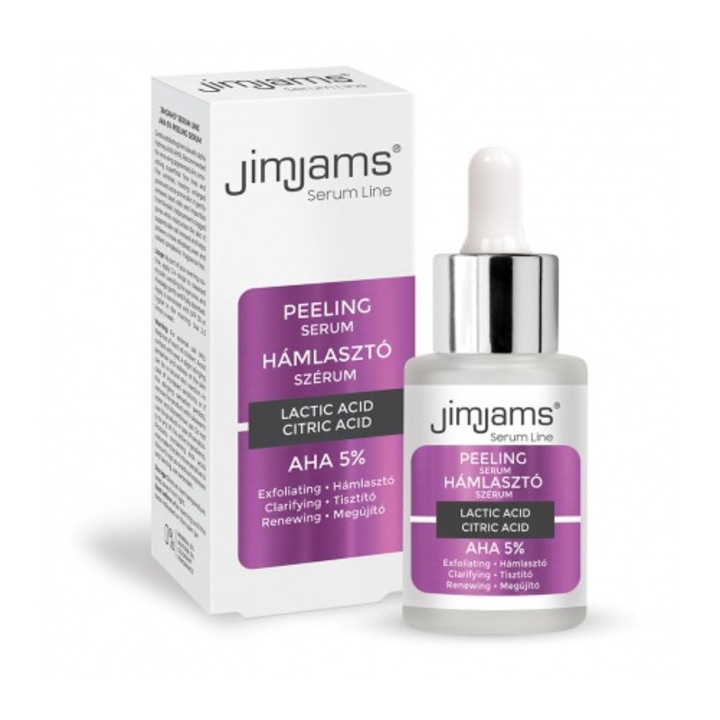 Ser facial JimJams AHA 5%, 30 ml, antiacneic