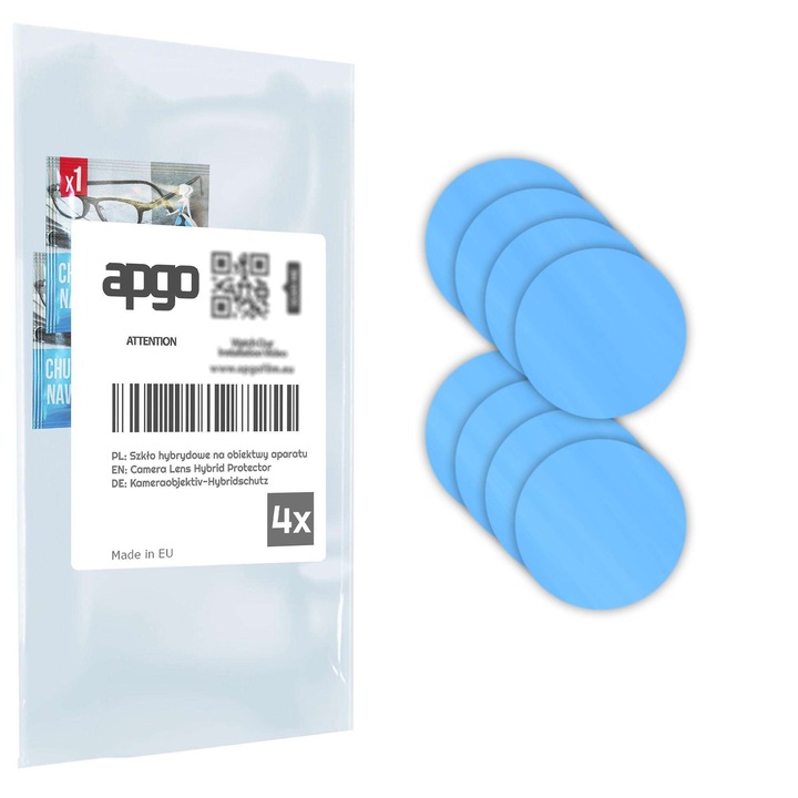4 db-os védőüveg készlet Vivo T4 Lite 5G-hez – apgo, kamera lencsevédő üveg, teljes ragasztó, 9H, karcálló