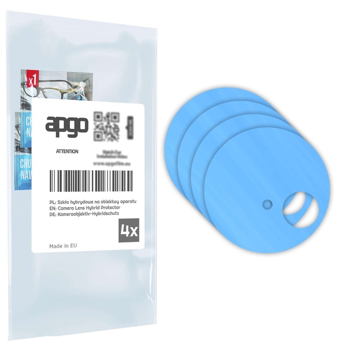 Комплект от 4 защитни стъкла за Vivo X Fold5 – apgo, стъкло за обектива на камерата на телефона, пълно залепване, 9H, против надраскване