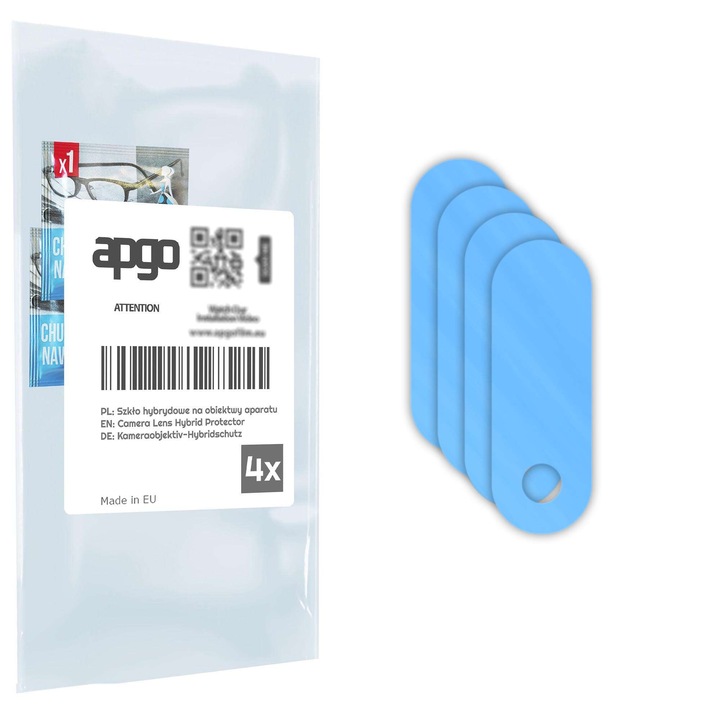 4 db védőüveg szett OnePlus Nord 5-höz – apgo, kamera üveg a telefon kamera lencséjéhez, full glue, 9H, karcálló