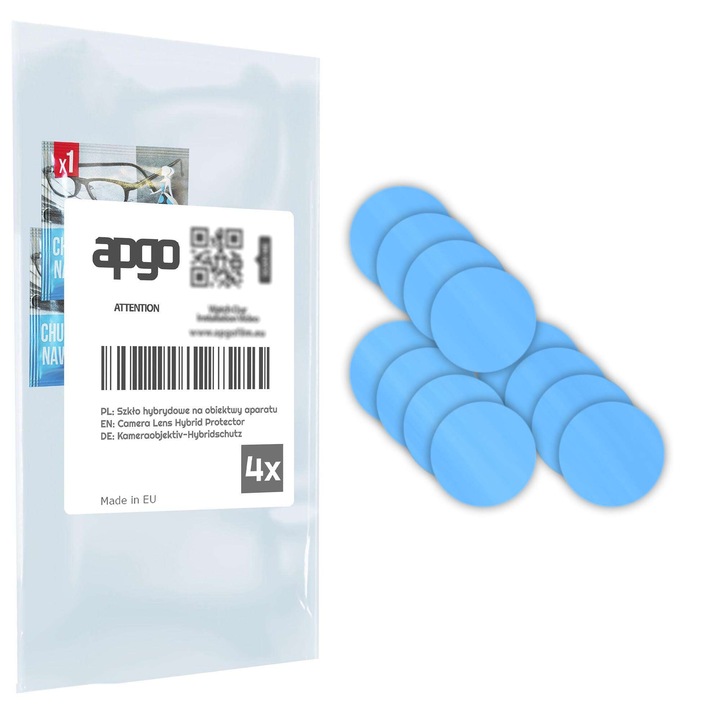 4 db védőüveg szett Honor X7D 5G-hez – apgo, kamera üveg a telefon kamera lencséjéhez, teljes ragasztás, 9H, karcálló