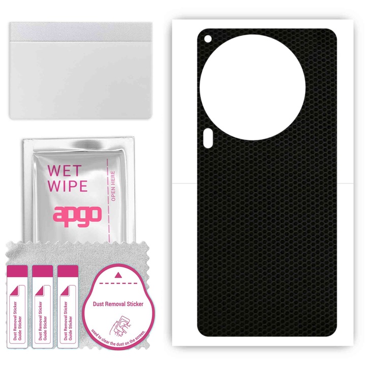 Защитно фолио за Tecno Camon 30 Premier 5G – apgo Skins, против надраскване, стикер за гърба Matrix