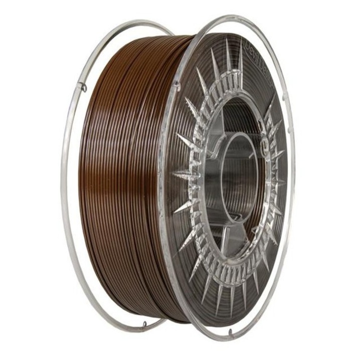 Filament PLA maro inchis 1.75mm, 1kg, Devil Design, imprimanta 3D