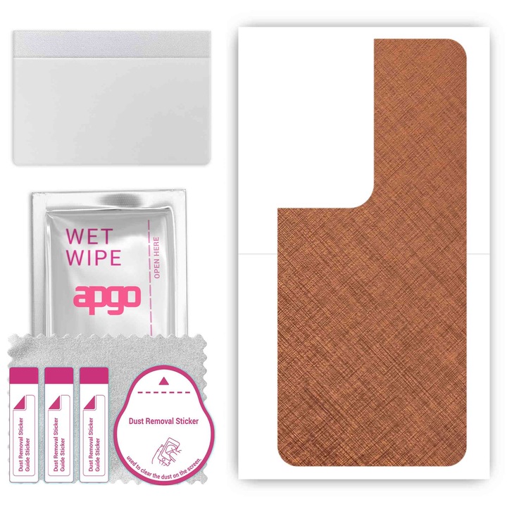 Folie de protectie pentru Honor 90 Smart – apgo Skins, anti-zgarieturi, autocolant pentru spatele Cupru ruginit