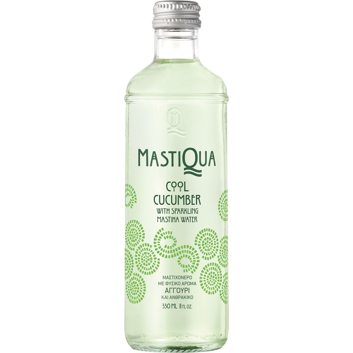 Apa carbogazoasă MASTIQUA Castravete 0.33L, sticlă