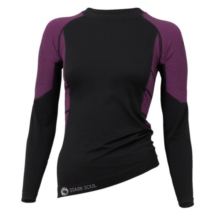 Bluza sport Stark Soul, negru roz, Negru | Multicolor/Roz