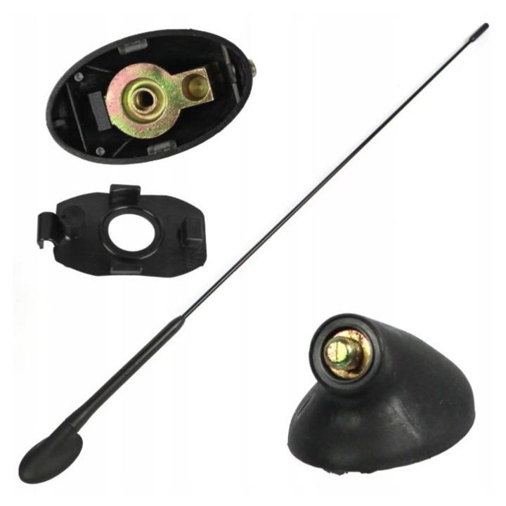 Antena Radio Auto AM/FM 55 cm, desurubabilă, compatibilă cu mai multe modele Ford