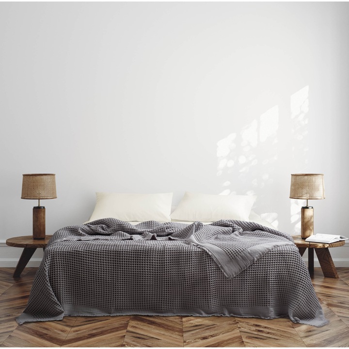 Покривка вафлен пике, Majoli Bahar Home Collection, 100% памук, 390 gsm, Optimus Today Покривка вафлен пике, Majoli Bahar Home Collection, 100% памук, 390 gsm, Optimus Today, 170x230 см