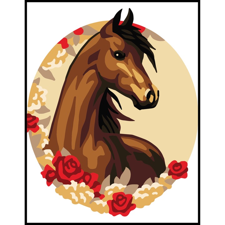 Goblen imprimat pe panza fara ate Collection D`Art "Gratie" 14x18 cm