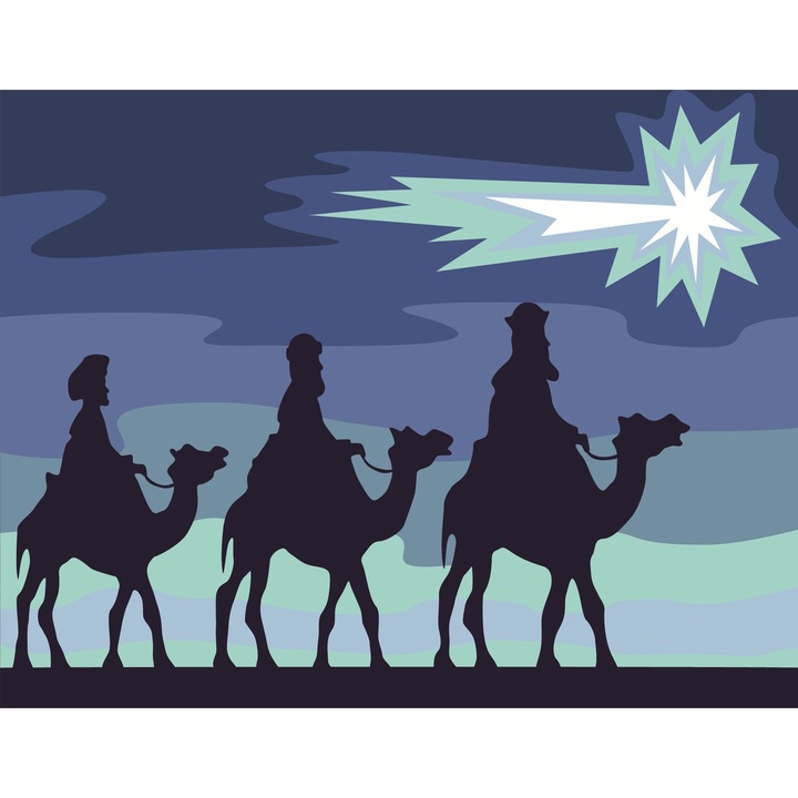 Комплект за гоблен с щампа и комплект конци Collection D`Art "Camile" 18x14 см