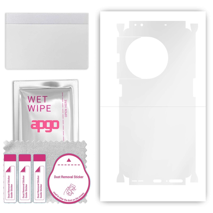 Защитно фолио за OnePlus 11R 5G Solar Red – apgo Skins, против надраскване, стикер за гръб и страни, прозрачен хидрогел