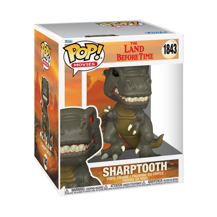 The Land Before Time Super Sized POP! Figura - Sharptooth 15 cm #1843