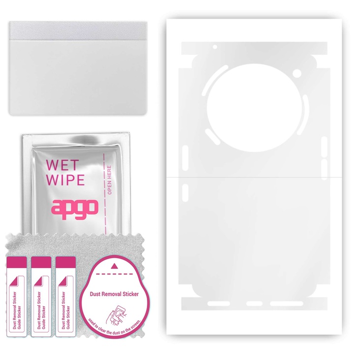 Folie de protectie pentru Nothing Phone (3a) Pro – apgo Skins, anti-zgarieturi, autocolant pentru spate si laturi Hidrogel transparent