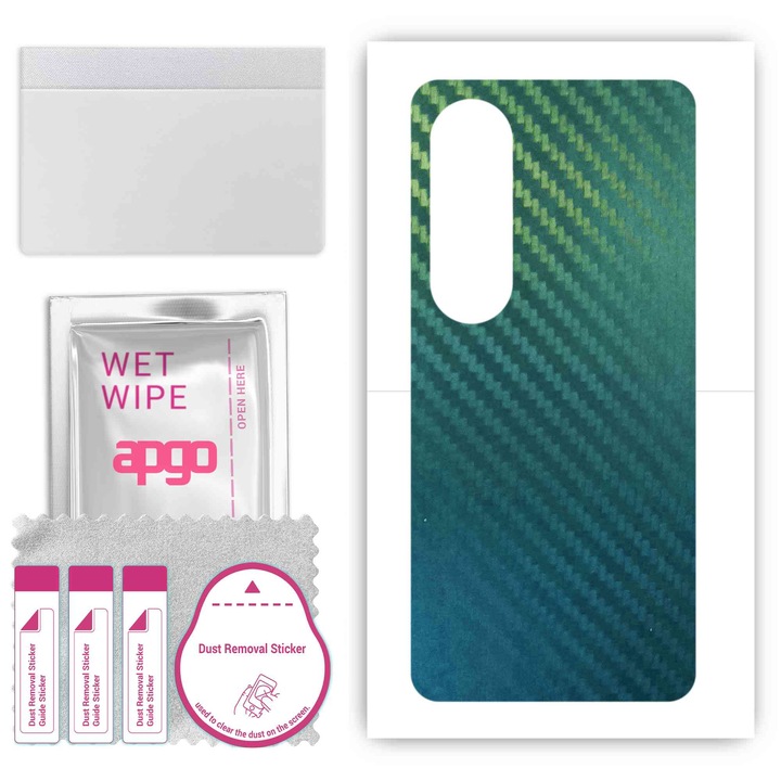 Védőfólia OnePlus Nord CE4 Lite – apgo Skins, karcálló, Carbon Chameleon CAKA1 hátlapi matrica