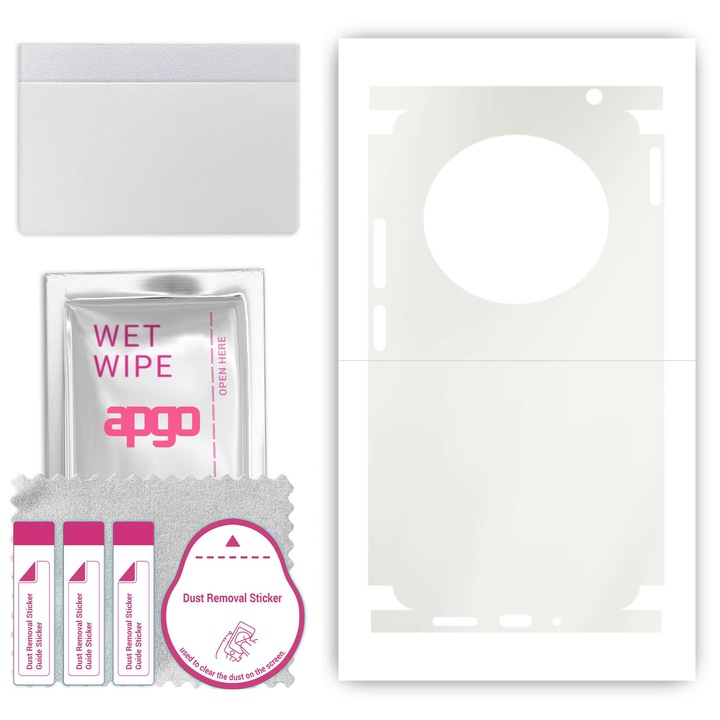 Защитно фолио за Xiaomi Redmi 14C 5G – apgo Skins, против надраскване, стикер за гръб и страни Хидрогел MATTE