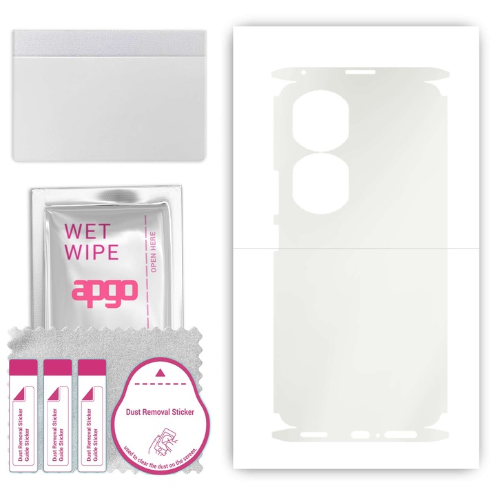 Folie de protectie pentru Honor 90 Pro – apgo Skins, anti-zgarieturi, autocolant pentru spate si laturi Hidrogel MATTE