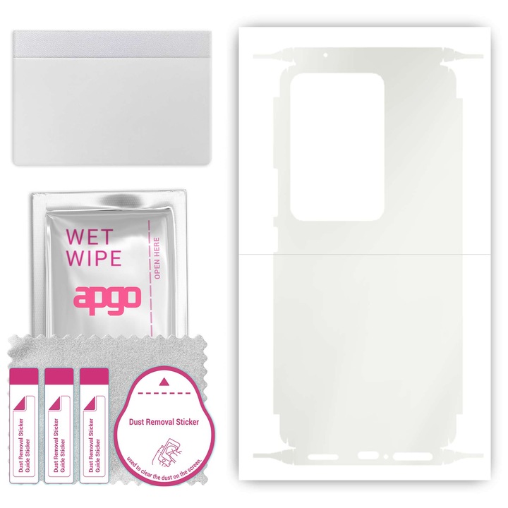 Защитно фолио за Vivo S17 – apgo Skins, против надраскване, стикер за гръб и страни Хидрогел МАТ