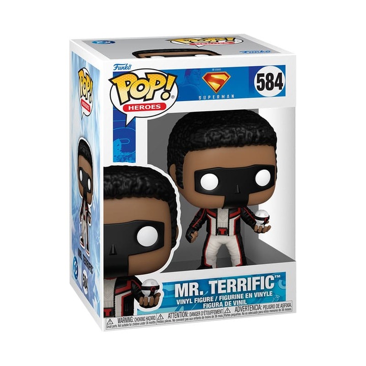 Figurina Mr. Terrific, Funko, 9 cm, többszínű